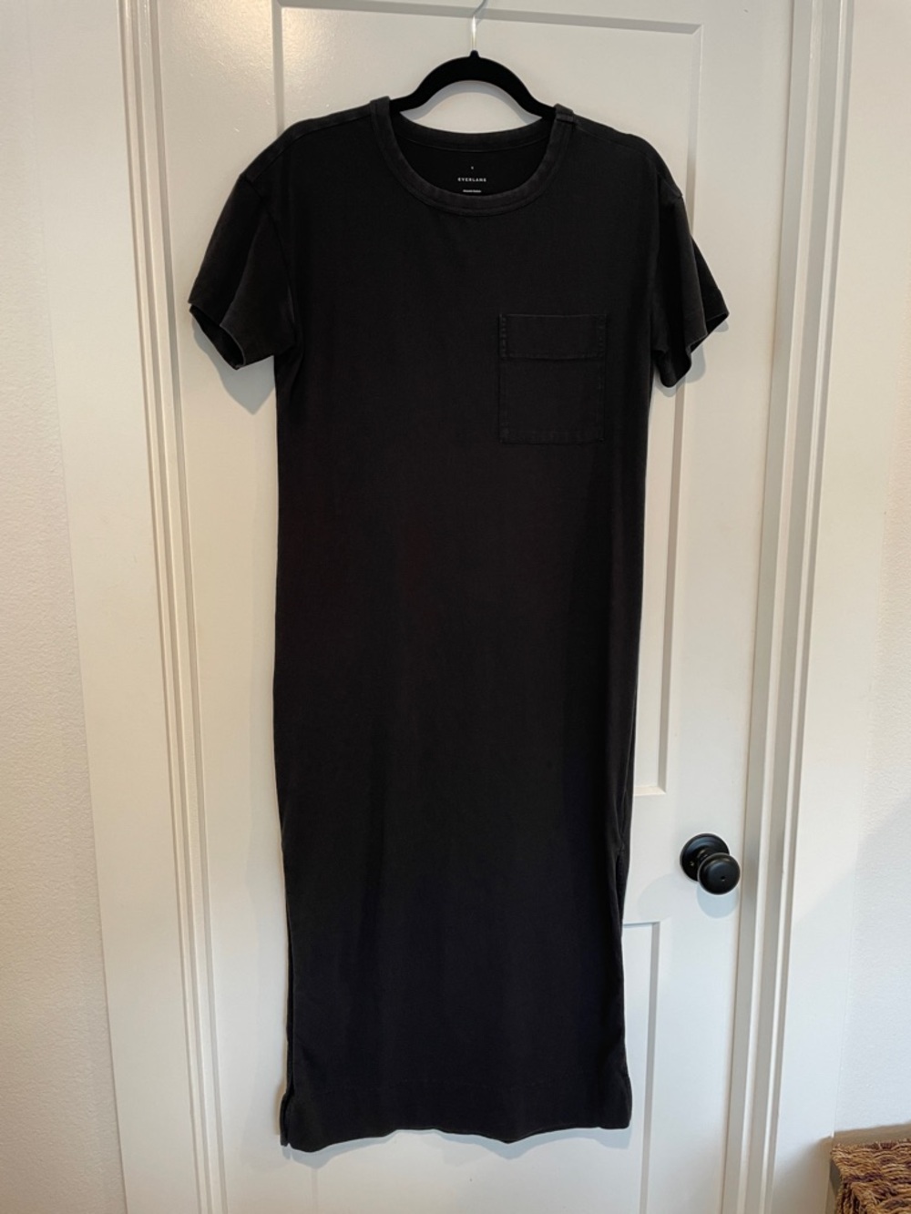 Everlane Black Midi Tee Dress